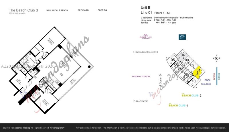 Comprar apartamento no Beach Club Three 2301
