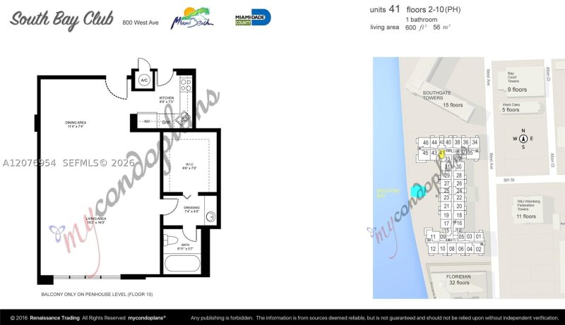 Condo for sale at South Bay Club 741