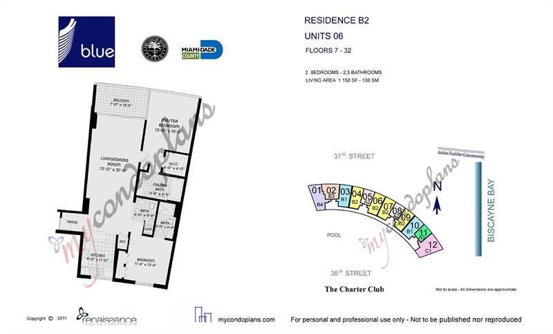 Apartment for rent at Blue Condominium 2806