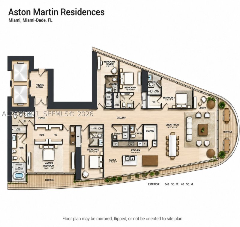 Aluguel de apartamento no Aston Martin Residences 4201E