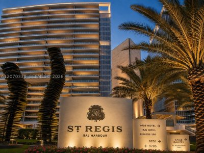 St Regis Bal Harbour North Apt #804N