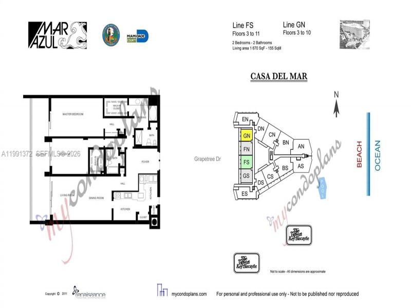 Condo for sale at Mar Azul 9GN