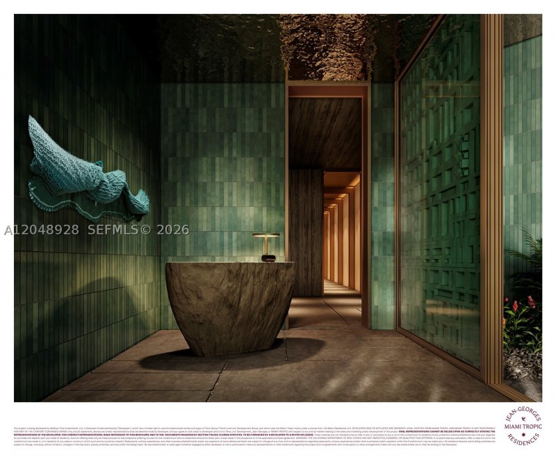 Condo for sale at Jean-Georges Miami Tropic Residences 3301