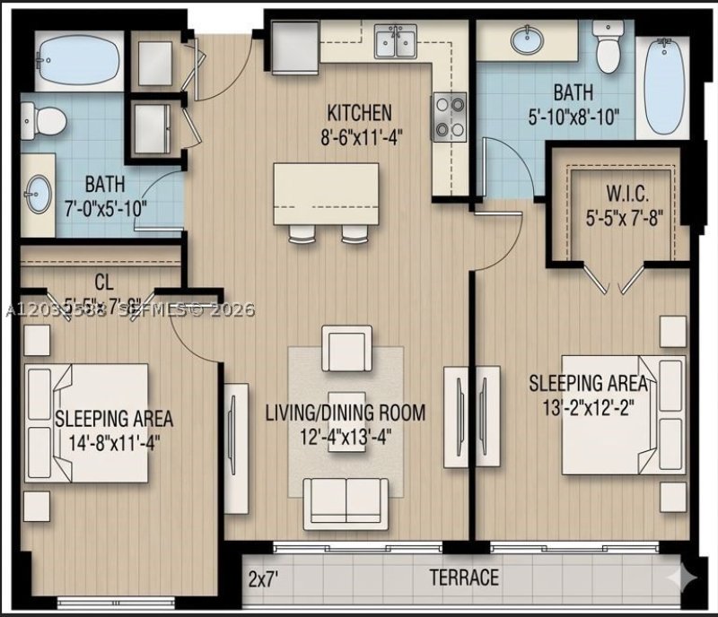 Apartment for rent at Loft Downtown II 1906