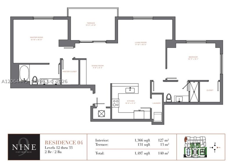Alquiler de apartamento en Nine at Mary Brickell Village 1604