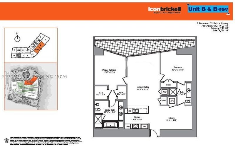 Apartment for rent at Icon Brickell Tower II BAY605