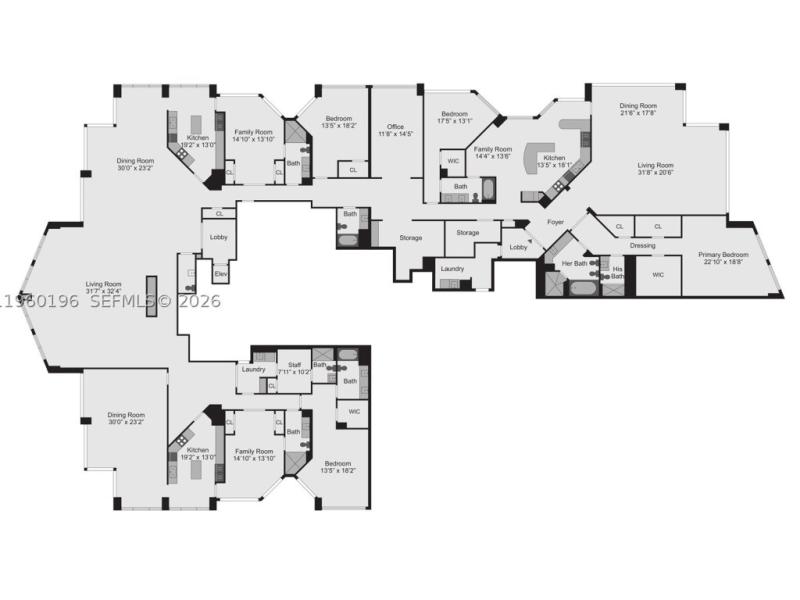 apartamento para alugar no Bellini Bal Harbour