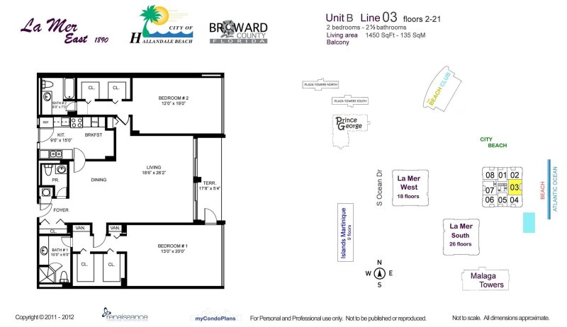 Apartment for rent at La Mer Estates 703