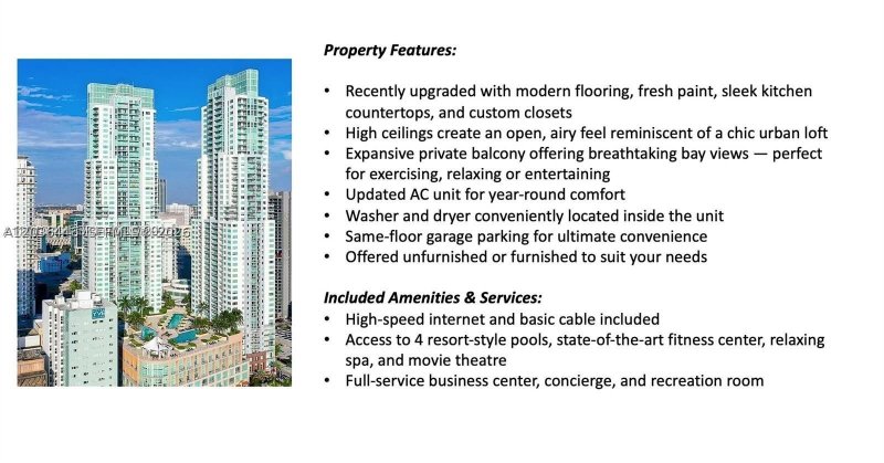Condo for sale at Vizcayne Everglades On The Bay 301