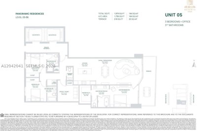 Alquiler de apartamento en Aria Reserve Miami 3905