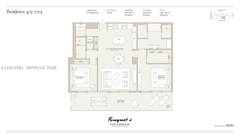Condo for sale at Miami Design Residences Designed by Chipperfield 403