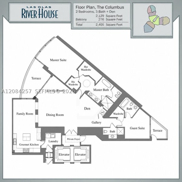 Condo for sale at Las Olas River House 2604