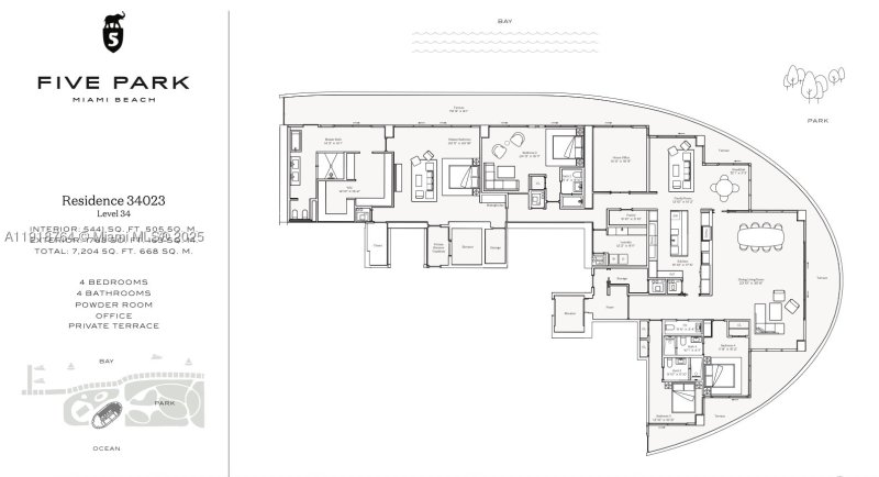 Comprar apartamento no Five Park Miami Beach 3402