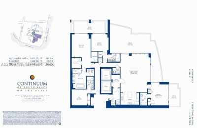 Aluguel de apartamento no Continuum II North 2102