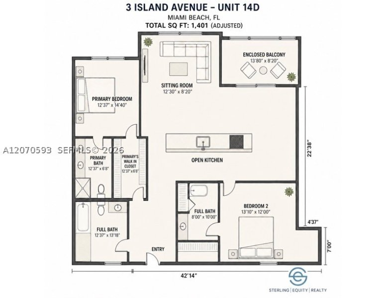 Apartment for rent at Terrace Towers 14D