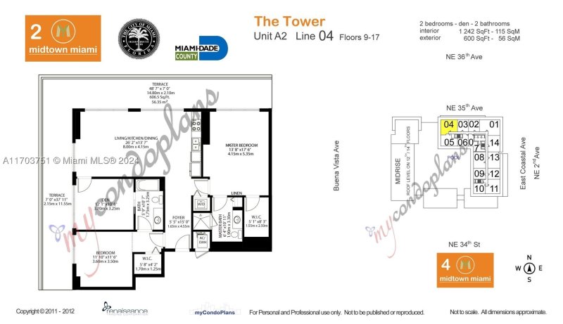 Condo for sale at Midtown Miami 2 H1404