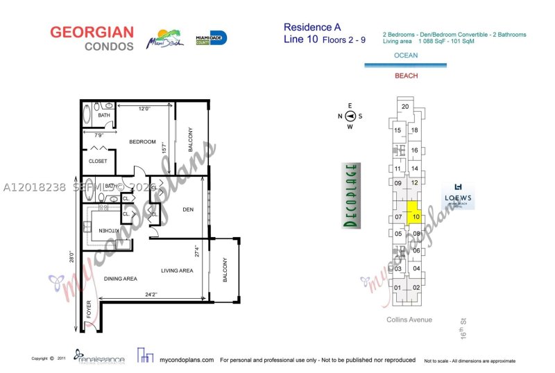 Condo for sale at Georgian 310