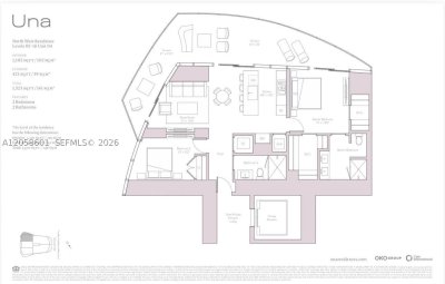 Alquiler de apartamento en Una Residences at Brickell 604