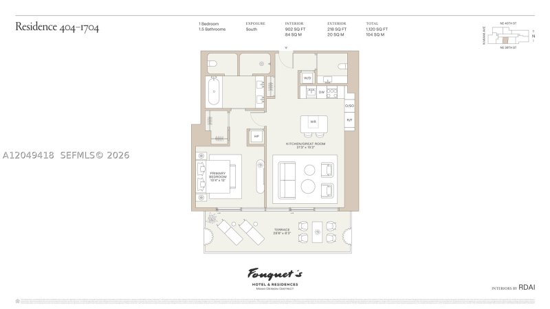 Condo for sale at Miami Design Residences Designed by Chipperfield 404