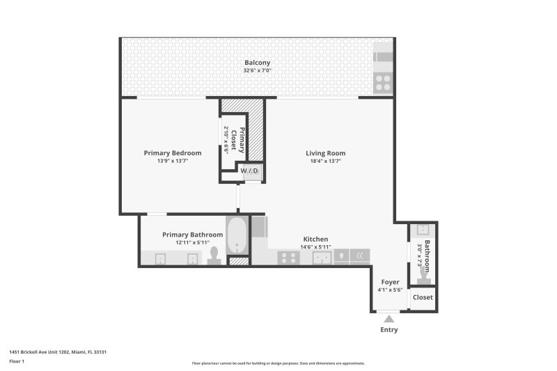 Alquiler de apartamento en Echo Brickell 1202