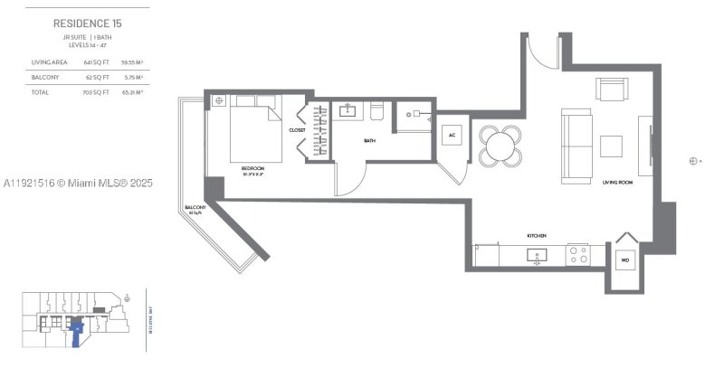 Condo for sale at The Elser Hotel and Residences 2215