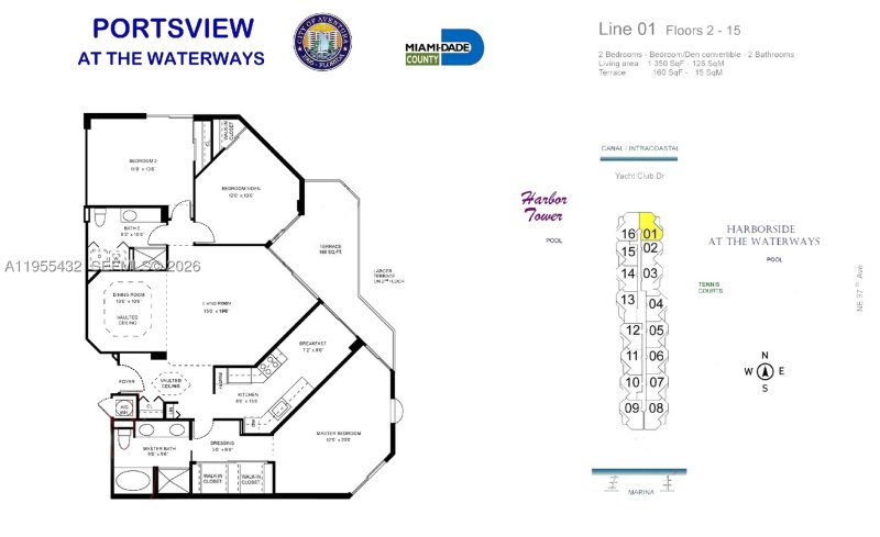 Comprar apartamento en Portsview at the Waterways 1001