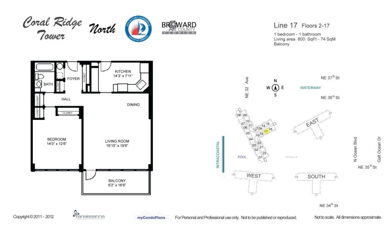 Condo for sale at Coral Ridge Towers North 1417