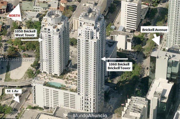 Apartment for rent at Avenue on Brickell 1050 Tower 2612