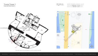 Aluguel de apartamento no Trump Tower One 406
