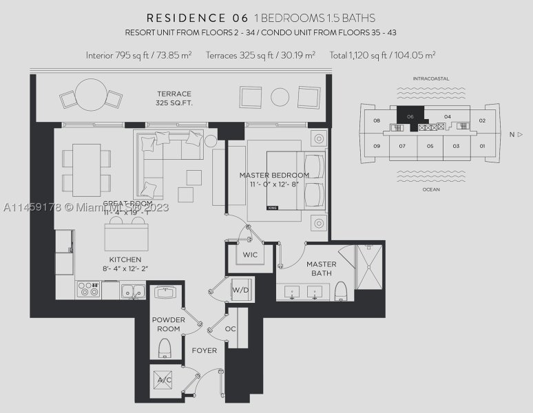Condo for sale at Hyde Beach House R2206