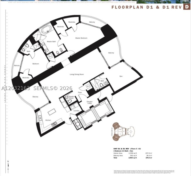 Comprar apartamento no Trump Tower Two 904