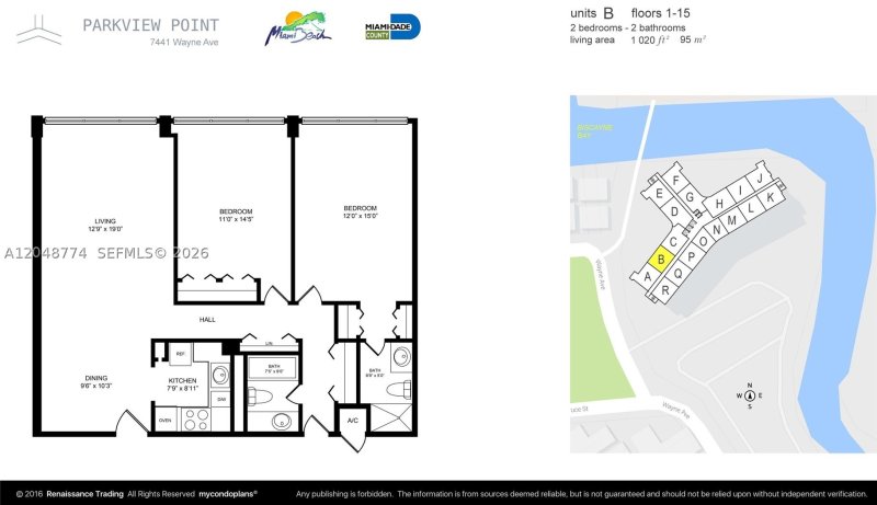 Apartment for rent at Parkview Point 6B