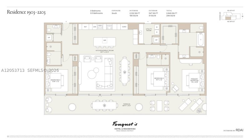 Condo for sale at Miami Design Residences Designed by Chipperfield 2103