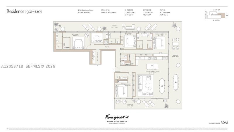Condo for sale at Miami Design Residences Designed by Chipperfield 2101