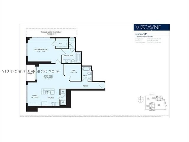 Condo for sale at Vizcayne South Tower 902
