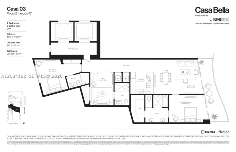 Condo for sale at Casa Bella 2003