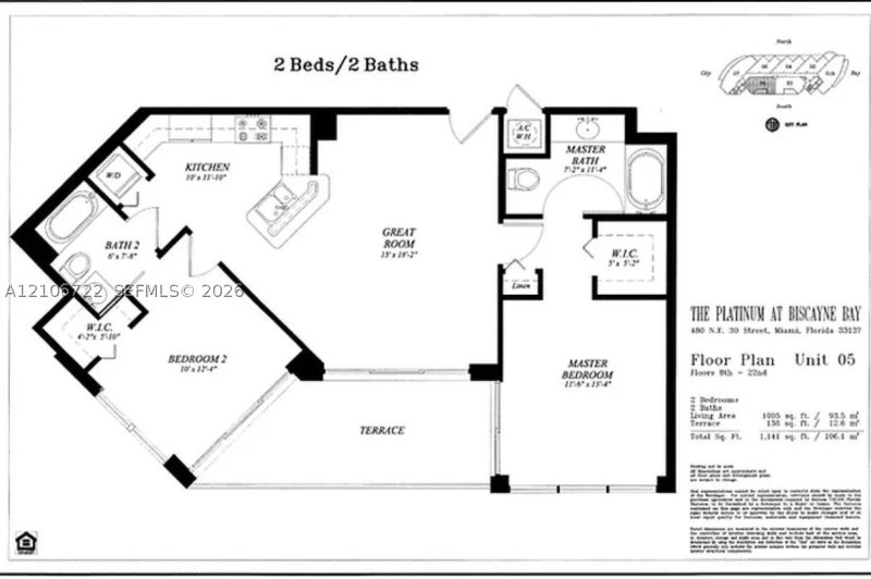 Condo for sale at Platinum Condo 1005