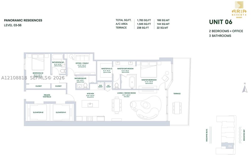 Aluguel de apartamento no Aria Reserve Miami 3706